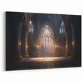 Gothic Cathedral Arches Wall Art - Dramatic Architectural Canvas Print