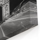 Paris Arch Nightscape Wall Art - Iconic Architectural Canvas Print