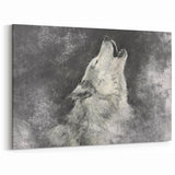 Abstract Howling Wolf Art - Canvas, Framed, and Acrylic Prints