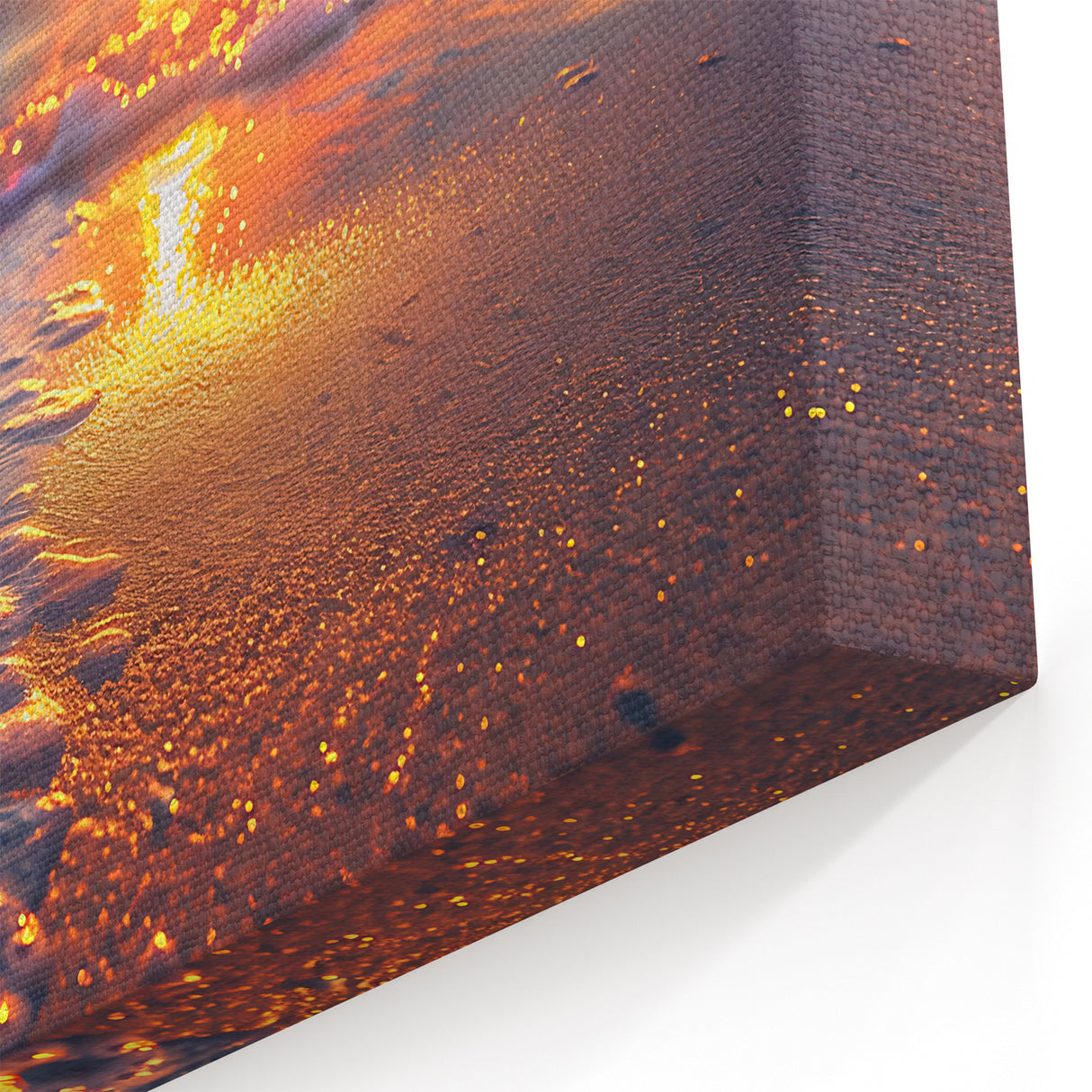Sunset Starfish Wall Art - Coastal Beach Scene Canvas & Print Decor