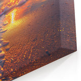 Sunset Starfish Wall Art - Coastal Beach Scene Canvas & Print Decor