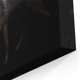 Stealthy Wolf in the Night Art - Dramatic Canvas, Framed, and Acrylic Prints