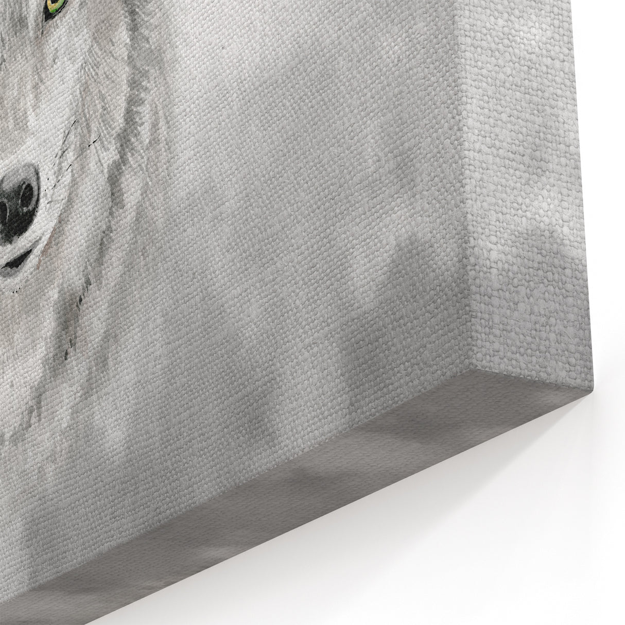 Watercolor Wolf Portrait Art - Serene Canvas, Framed, and Acrylic Prints