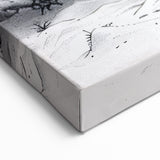 Detailed Turtle Sketch Art – Modern Black & White Marine Decor