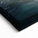 Dramatic Black and White Abstract Strokes - Modern Line Art Canvas