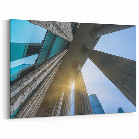 Classical Columns Wall Art - Architectural Columns Canvas Print