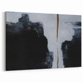 Minimalist Strokes and Lines Art | Modern Monochrome Gold Accent Canvas