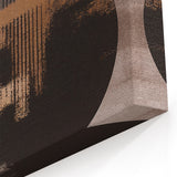 Geometric Strokes and Lines Art | Urban Chic Metallic Bronze Canvas