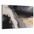 Black and White Abstract Line Art – Modern Strokes Canvas Wall Decor