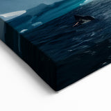Majestic Orca Whale Art - Arctic Ocean Decor - Canvas & Framed Print
