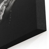 Black and White Whale Art - Underwater Ocean Decor - Canvas & Print