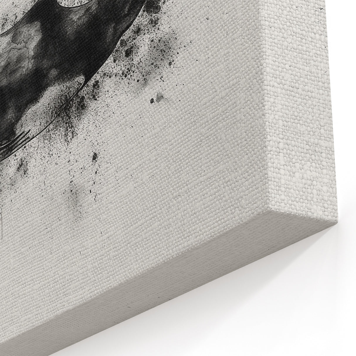 Abstract Whale Ink Art - Modern Ocean Decor - Canvas & Framed Print