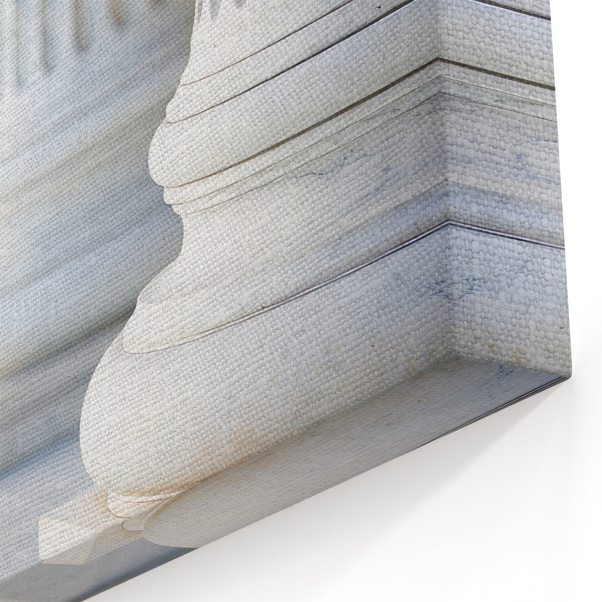 Sleek Marble Columns Wall Art - Classical Canvas & Framed Print