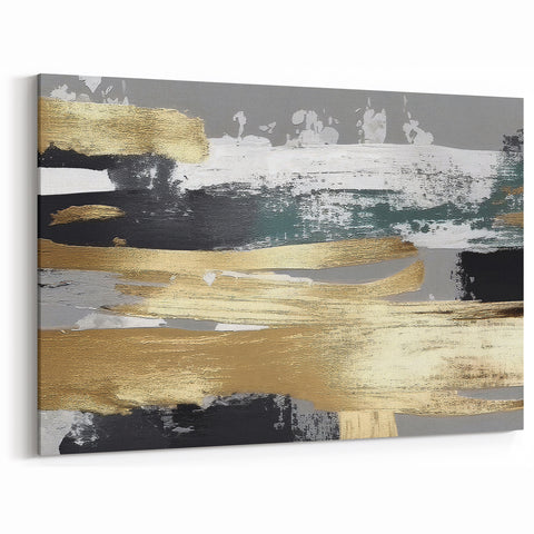 Contemporary Strokes and Lines Abstract Art | Geometric Canvas Decor
