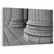 Architectural Columns Wall Art - Black & White Classic Canvas Print