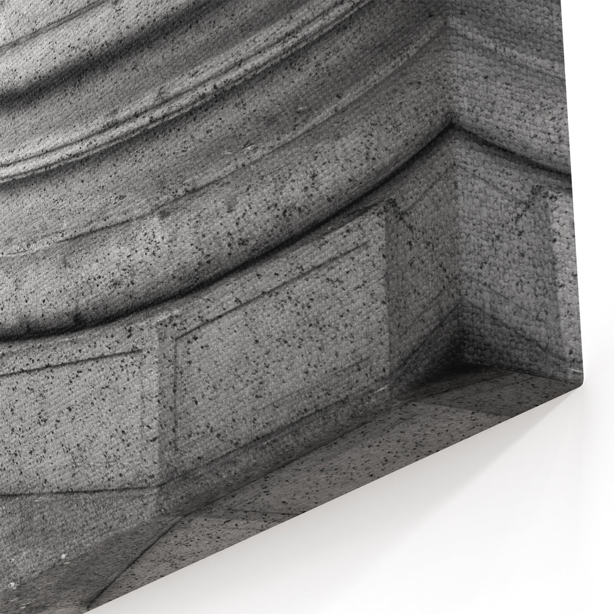 Architectural Columns Wall Art - Black & White Classic Canvas Print