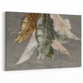 Geometric Line Art Canvas – Earthy Tones with Textured Abstract Design