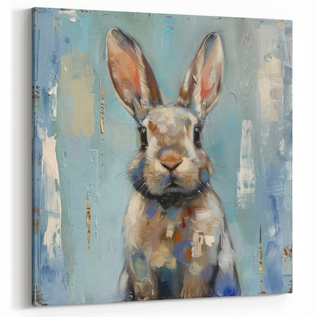 Colorful Rabbit Wall Art - Vibrant Animal Canvas & Framed Prints Decor