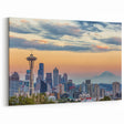 Seattle Skyline Panorama Art | Vibrant Cityscape Wall Decor