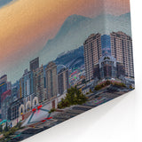 Seattle Skyline Panorama Art | Vibrant Cityscape Wall Decor