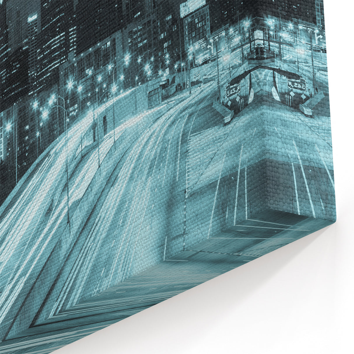 Philadelphia Skyline Wall Art - Elegant Night Cityscape Canvas Print