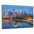 Philadelphia Skyline Photography - Twilight Cityscape Reflections Art