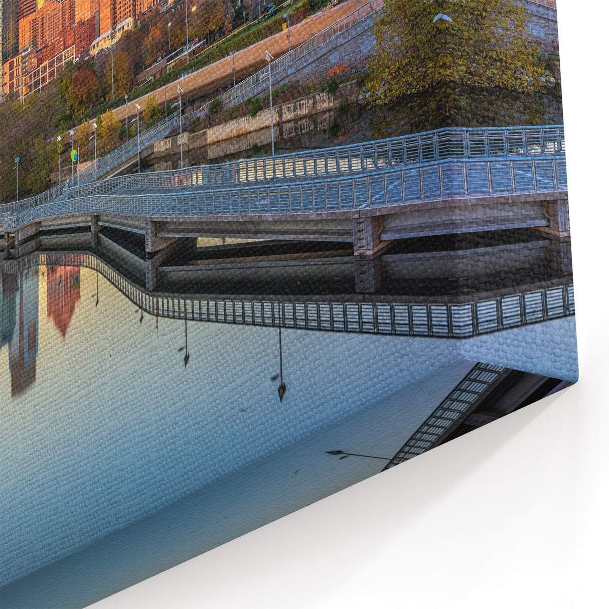 Philadelphia Skyline Wall Art - Golden Hour Cityscape Reflections Print