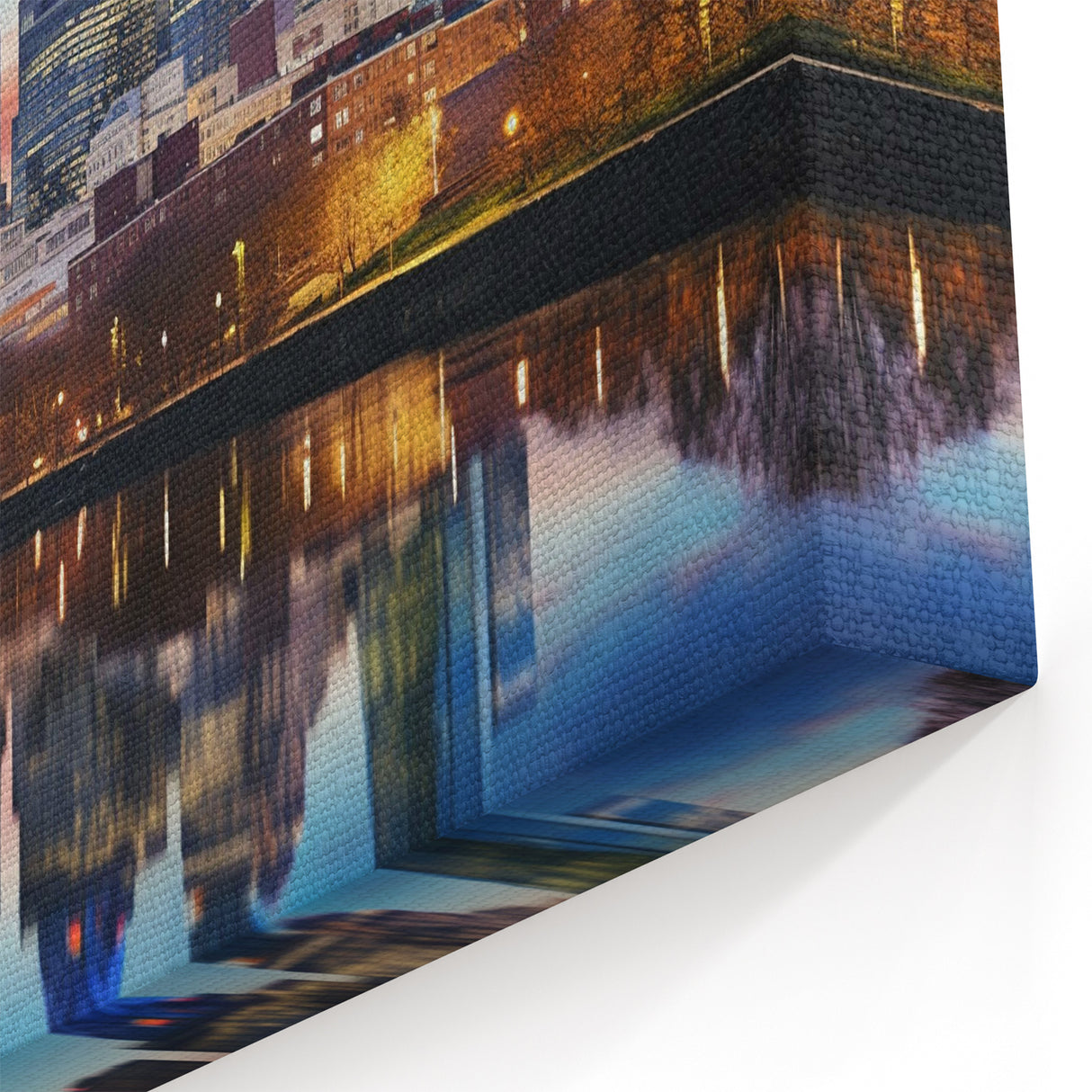 Philadelphia Skyline Wall Art - Vibrant Evening Cityscape Reflections Print