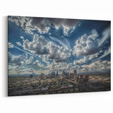 Phoenix Skyline Wall Art | Festive Fireworks Cityscape Print