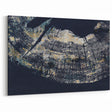 Contemporary Line Art with Textured Gold - Abstract Strokes Canvas