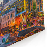 Memphis Cityscape Wall Art - Vibrant Downtown Photography on Canvas