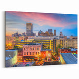 Memphis Skyline Wall Art - Colorful Downtown Cityscape on Canvas