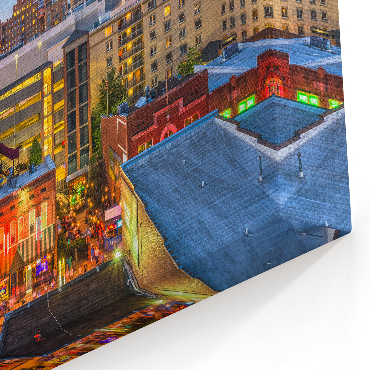 Memphis Skyline Wall Art - Colorful Downtown Cityscape on Canvas