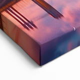 Minneapolis Skyline Art - Vibrant Cityscape with Stunning Sunset Reflections
