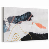Modern Strokes & Lines Abstract Art - Geometric Line Art on Canvas