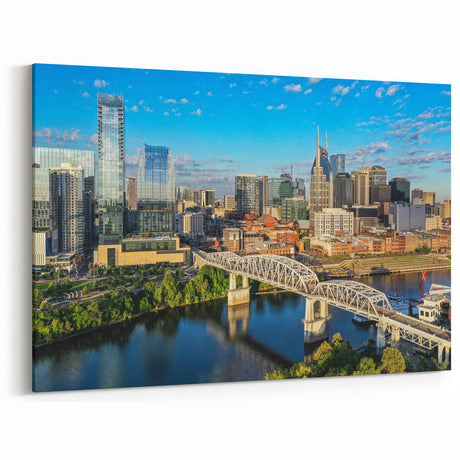 Modern Nashville Skyline Art - Stunning Downtown Canvas & Prints