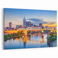 Stunning Nashville Skyline Art - Illuminated Downtown Canvas & Prints
