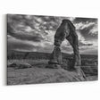 Majestic Natural Arch Wall Art - Dramatic Black and White Landscape Print