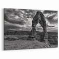 Majestic Natural Arch Wall Art - Dramatic Black and White Landscape Print