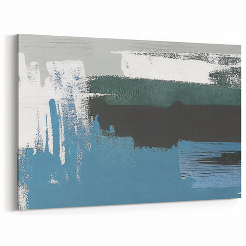 Modern Strokes Artwork | Geometric Line Art on Canvas with Abstract Design
