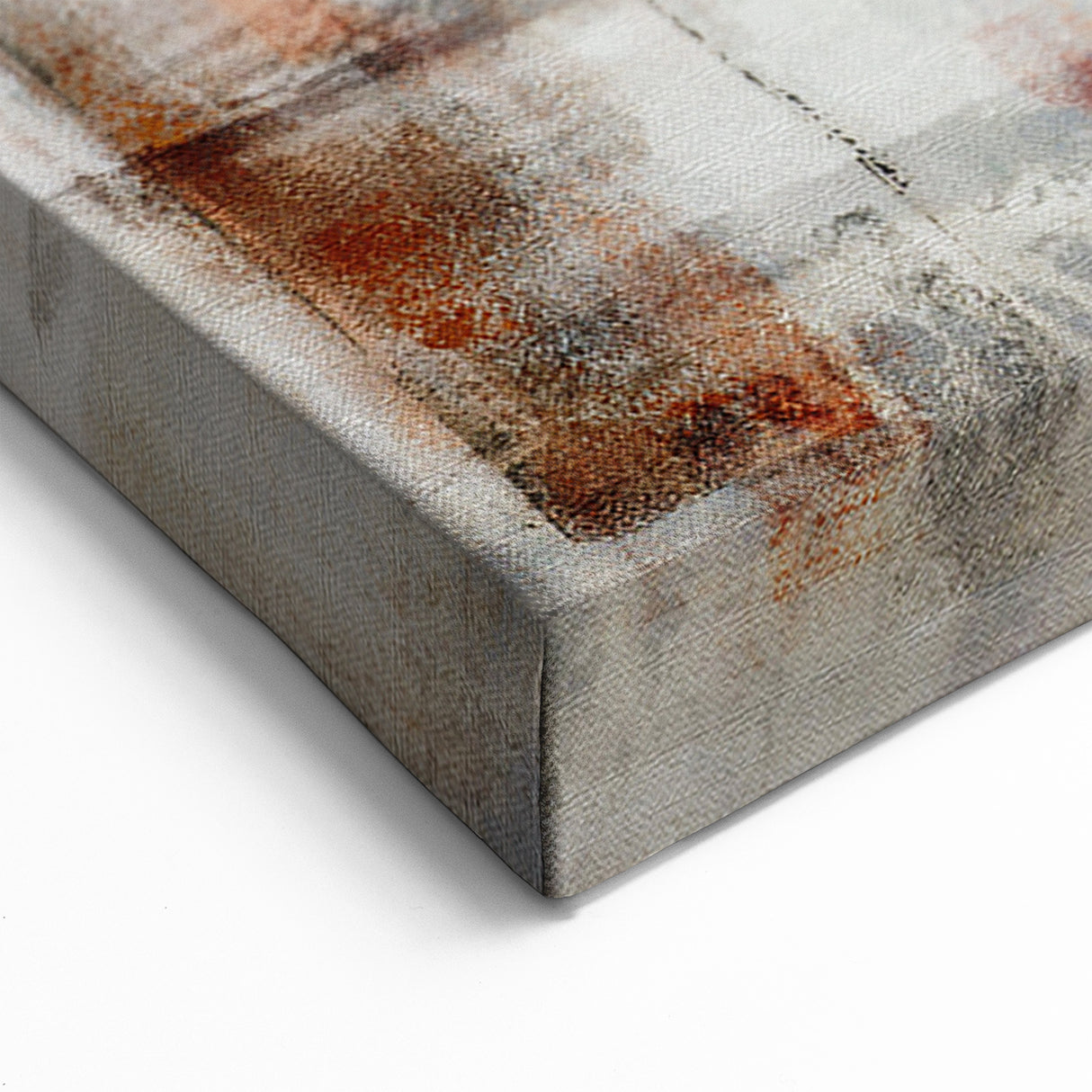 Serene Abstract Landscape with Blue & Orange Hues | Modern Canvas Art