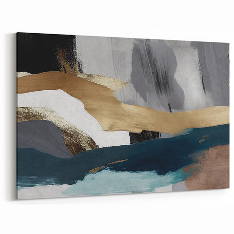 Abstract Lines and Strokes Wall Art | Modern Geometric Canvas Design