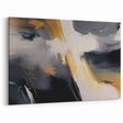 Dynamic Abstract Strokes Canvas Art | Modern Black and Gold Decor