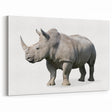 Realistic Rhinoceros Wall Art - Detailed Rhino Canvas Print Decor