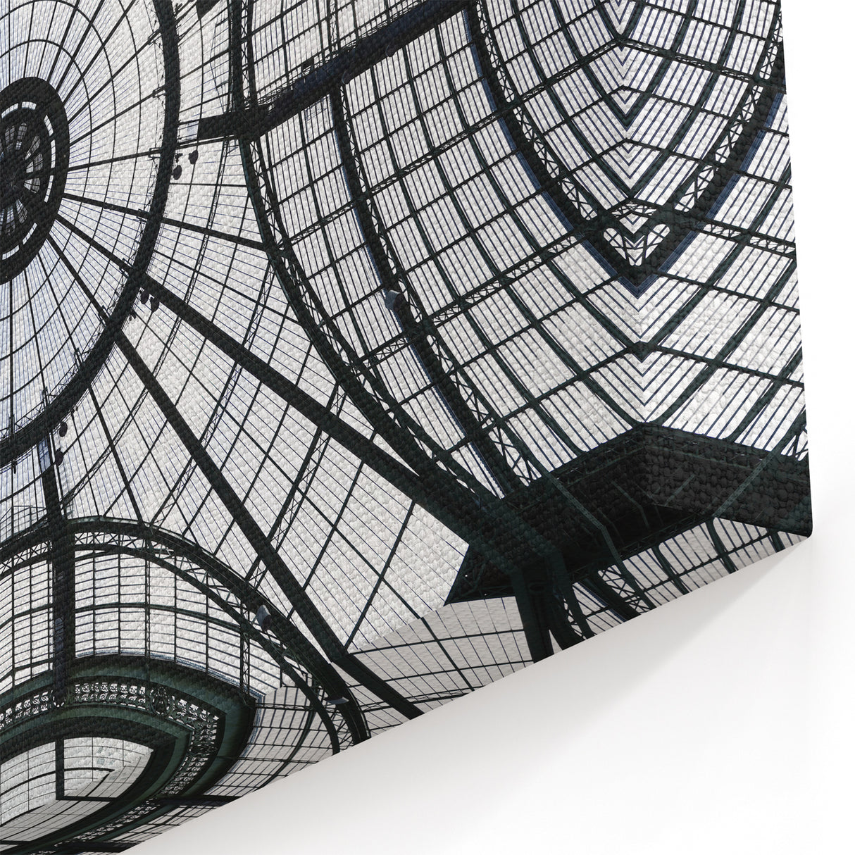 Modern Dome Architecture Wall Art - Geometric Glass Ceiling Print
