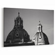 Historic Domes Wall Art - Black and White Architectural Canvas Print