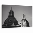 Historic Domes Wall Art - Black and White Architectural Canvas Print