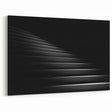 Modern Minimalist Staircase Wall Art - Elegant Black and White Decor