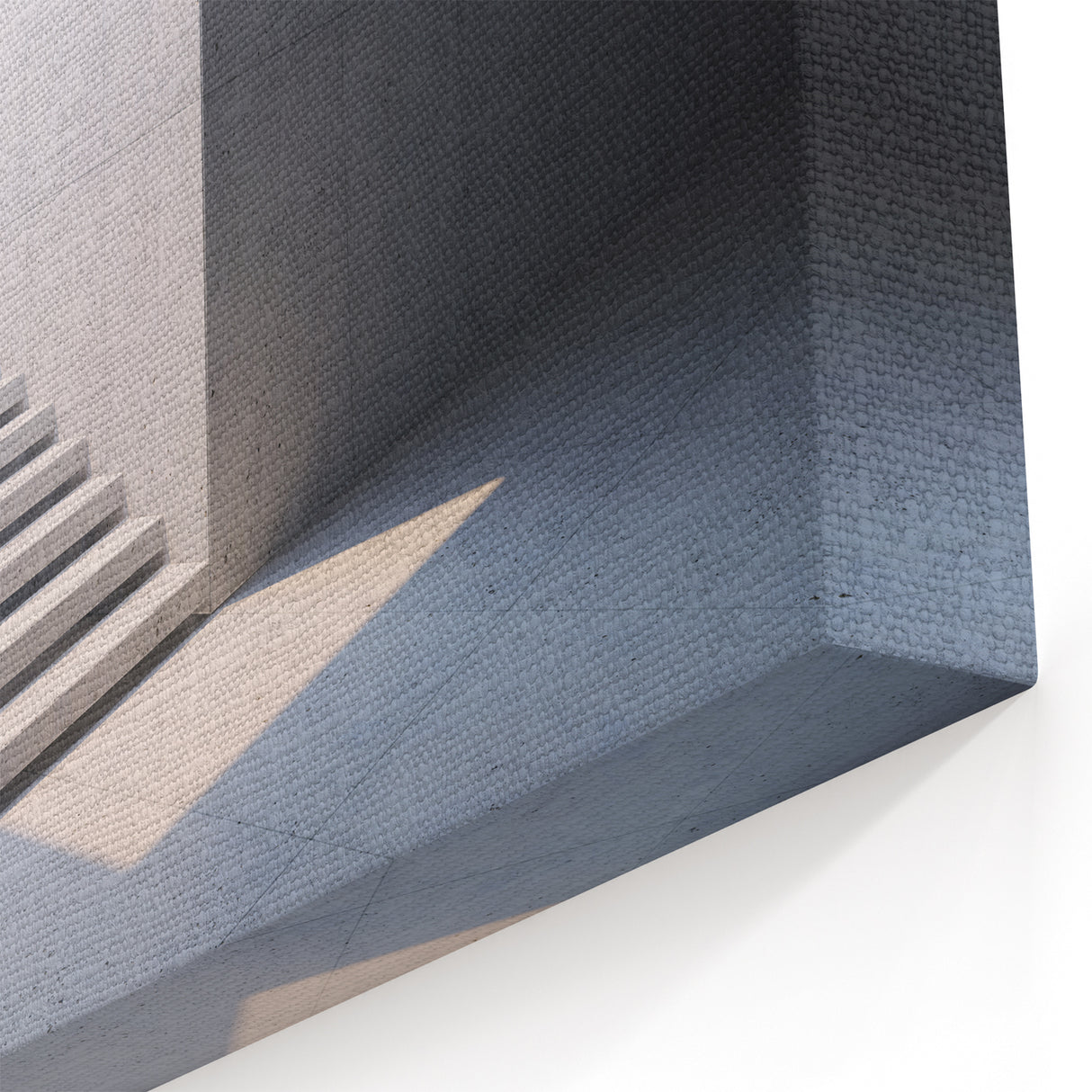 Minimalist Concrete Staircase Wall Art - Modern Architectural Design