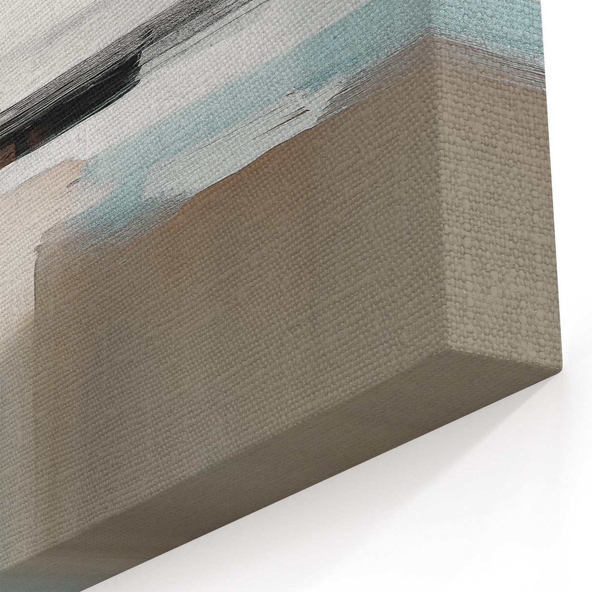 Minimalist Abstract Landscape Art - Neutral Tones Canvas Wall Decor